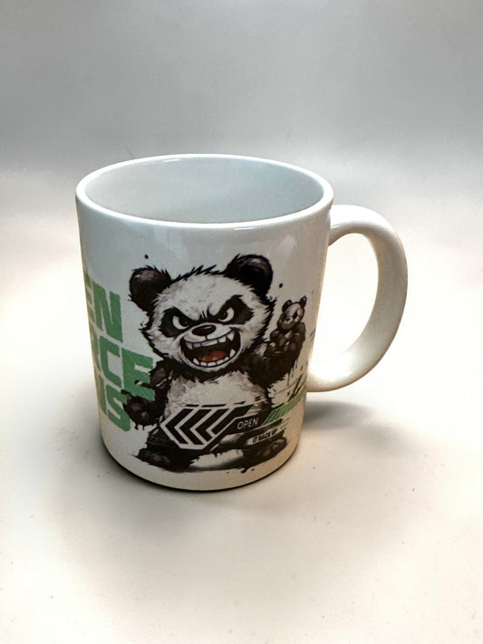 Open Source Wins Tasse – Panda Powerwear | Limitierte Edition (nur 100 Stück)