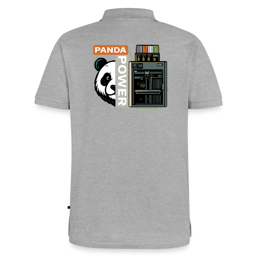 PANDA POWERWEAR – Built to Print H2D Polo Shirt - Grau meliert