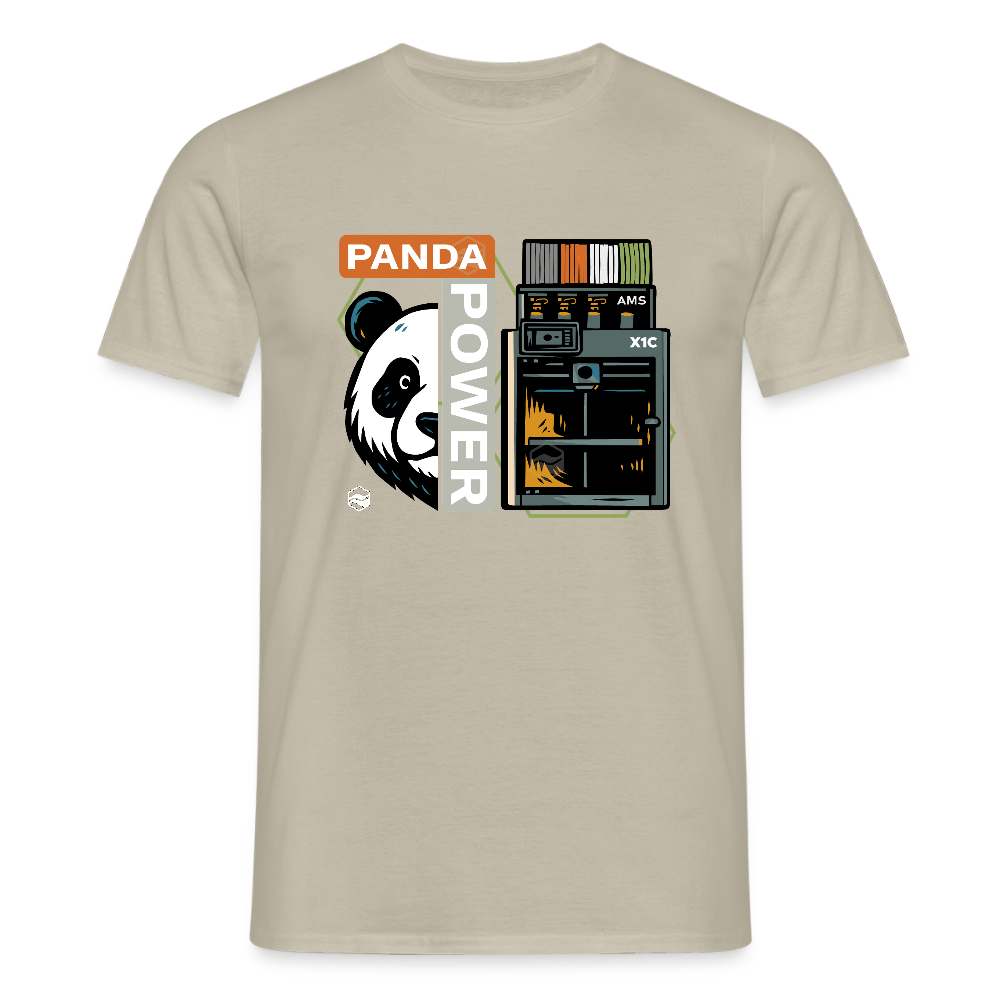 PANDA POWERWEAR – Built to Print X1C TShirt - Sandbeige