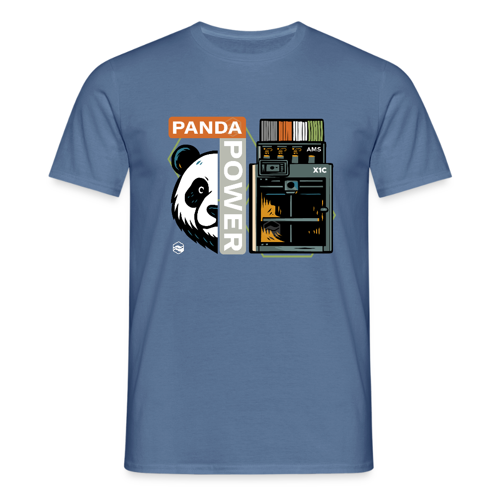 PANDA POWERWEAR – Built to Print X1C TShirt - Taubenblau 