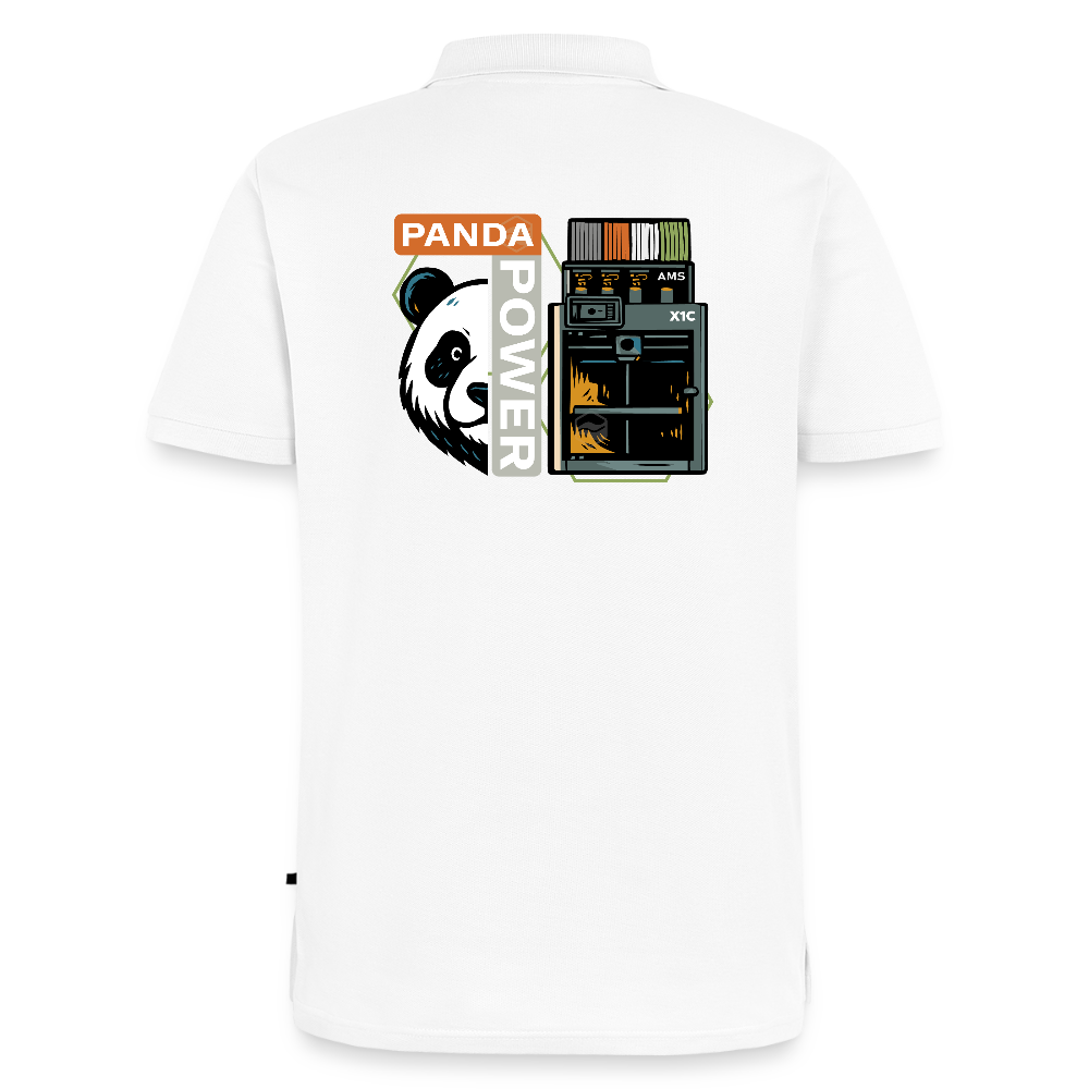PANDA POWERWEAR – Built to Print X1C Polo Shirt - Weiß