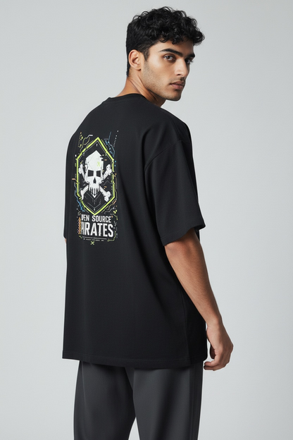 Open Source Pirates T-Shirt – Skull & Circuit Maker Design