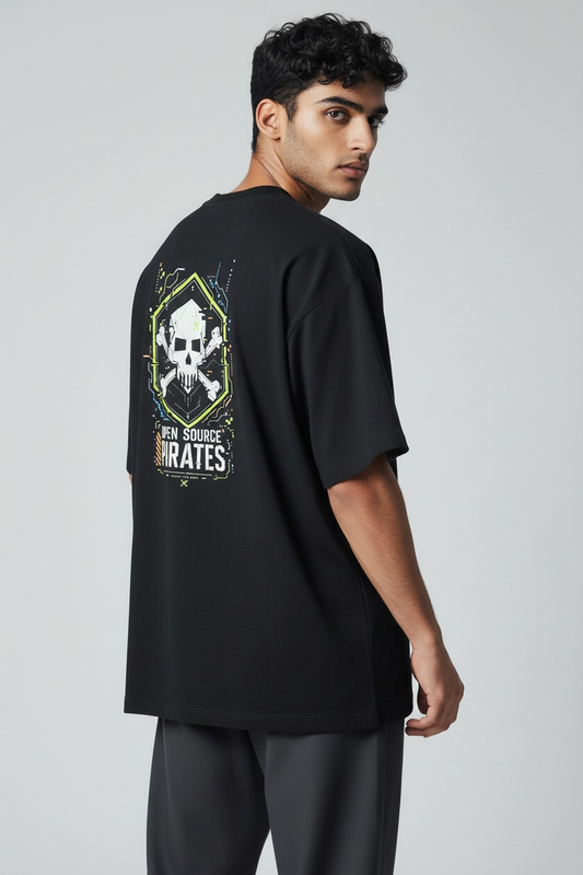 Open Source Pirates T-Shirt – Skull & Circuit Maker Design