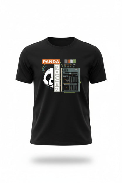 Panda Power – 3D-Druck Maker T-Shirt - H2D Edition