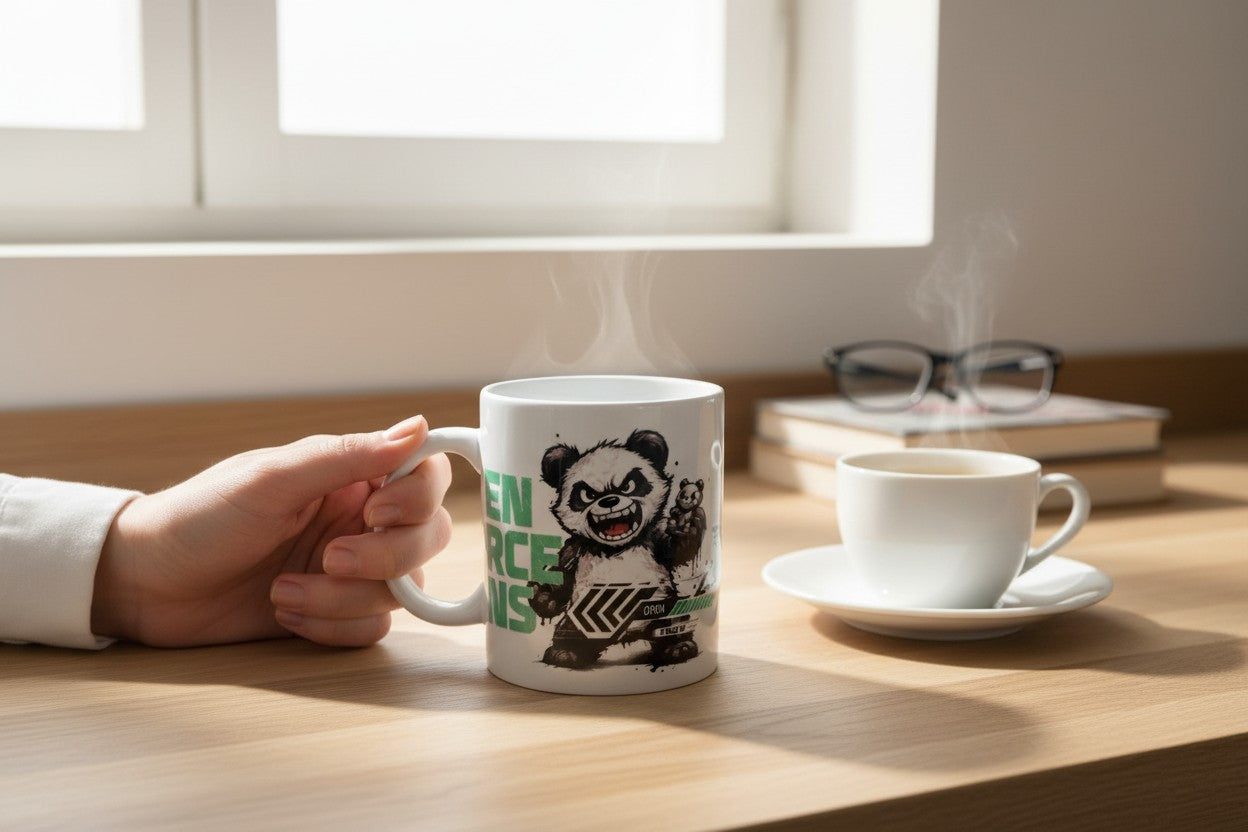 Open Source Wins Tasse – Panda Powerwear | Limitierte Edition (nur 100 Stück)